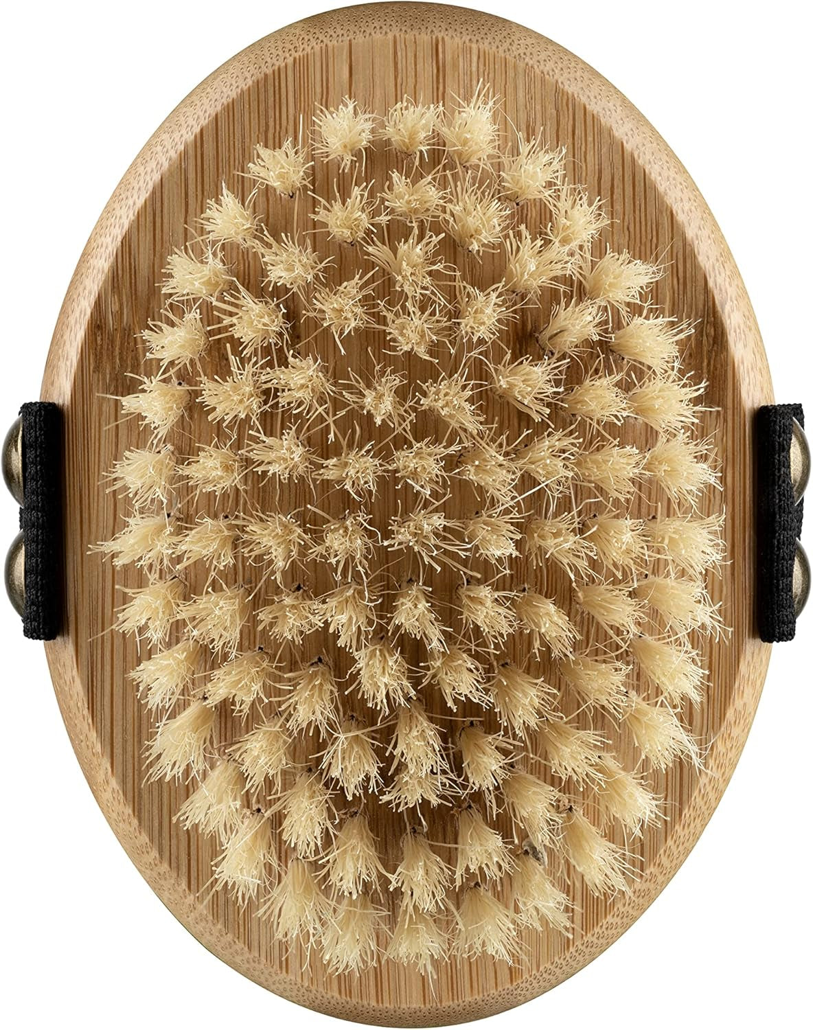 Bamboo Bristle Palm Brush for Gentle Grooming, for Dog, Cat, Puppy with Short Hair Smooth Coats, Handmade from Natural Sustainable Bamboo, Brown