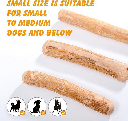 3 Pack Coffee Wood Dog Chew Toy - S, Dogs Chew Toys