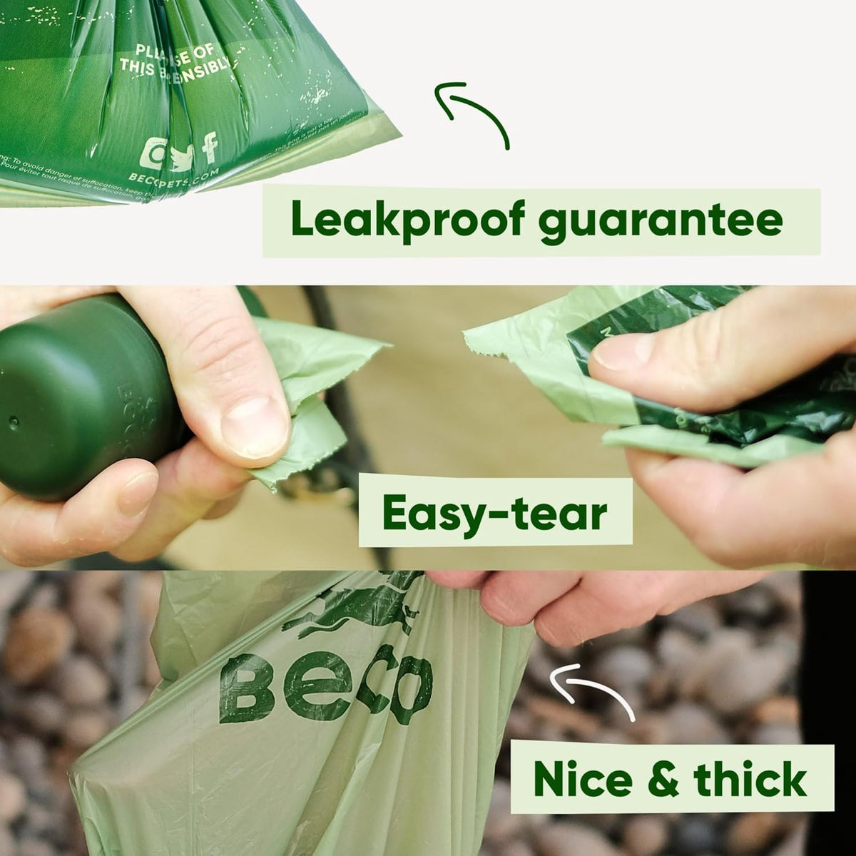 Dog Poo Bags, 94% Recycled Plastic, Unscented XL Roll, 300 Bags