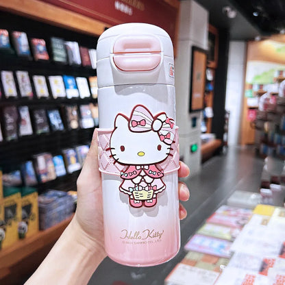 Insulated Water Bottle with Straw 530ML