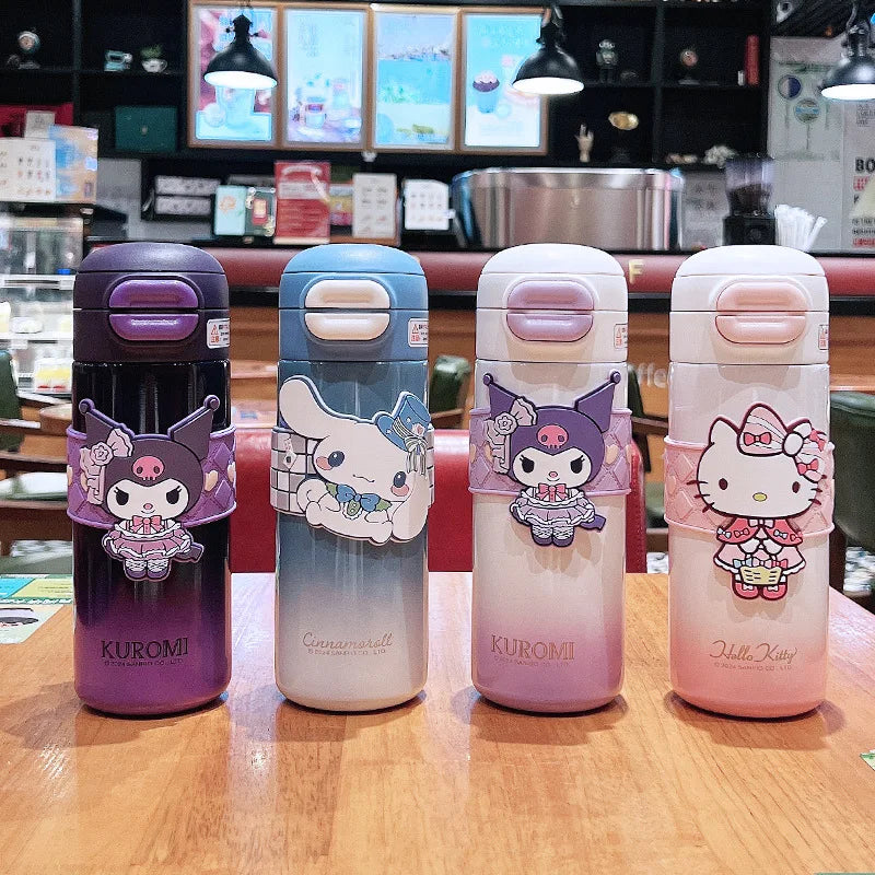 Insulated Water Bottle with Straw 530ML