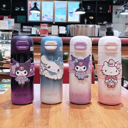 Insulated Water Bottle with Straw 530ML