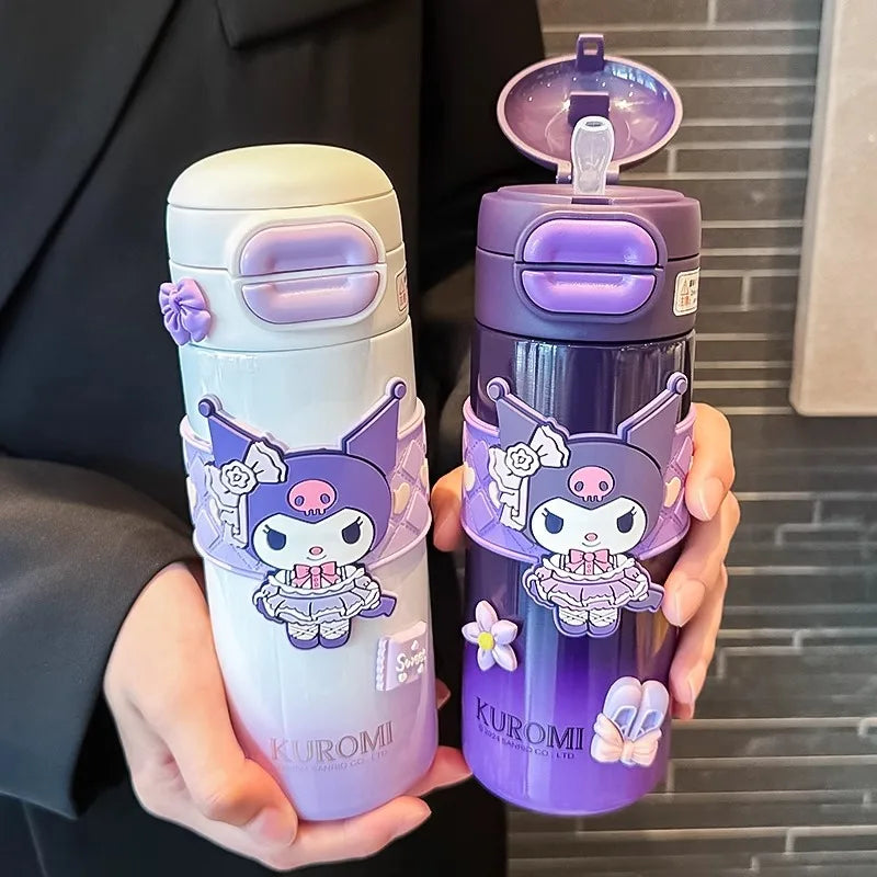 Insulated Water Bottle with Straw 530ML