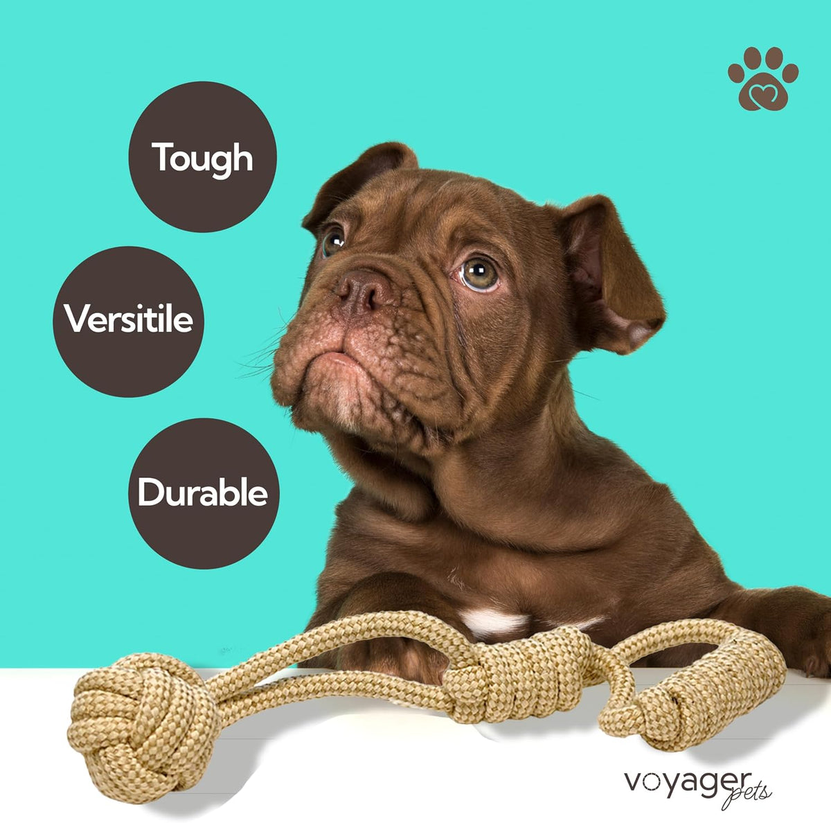 - Hemp Dog Toys, Made from Hemp Fibre & Organic Cotton, Gentle on Teeth & Gums - Sustainable, Natural, & Non-Toxic Materials, Suitable for All Breeds - Set of 3