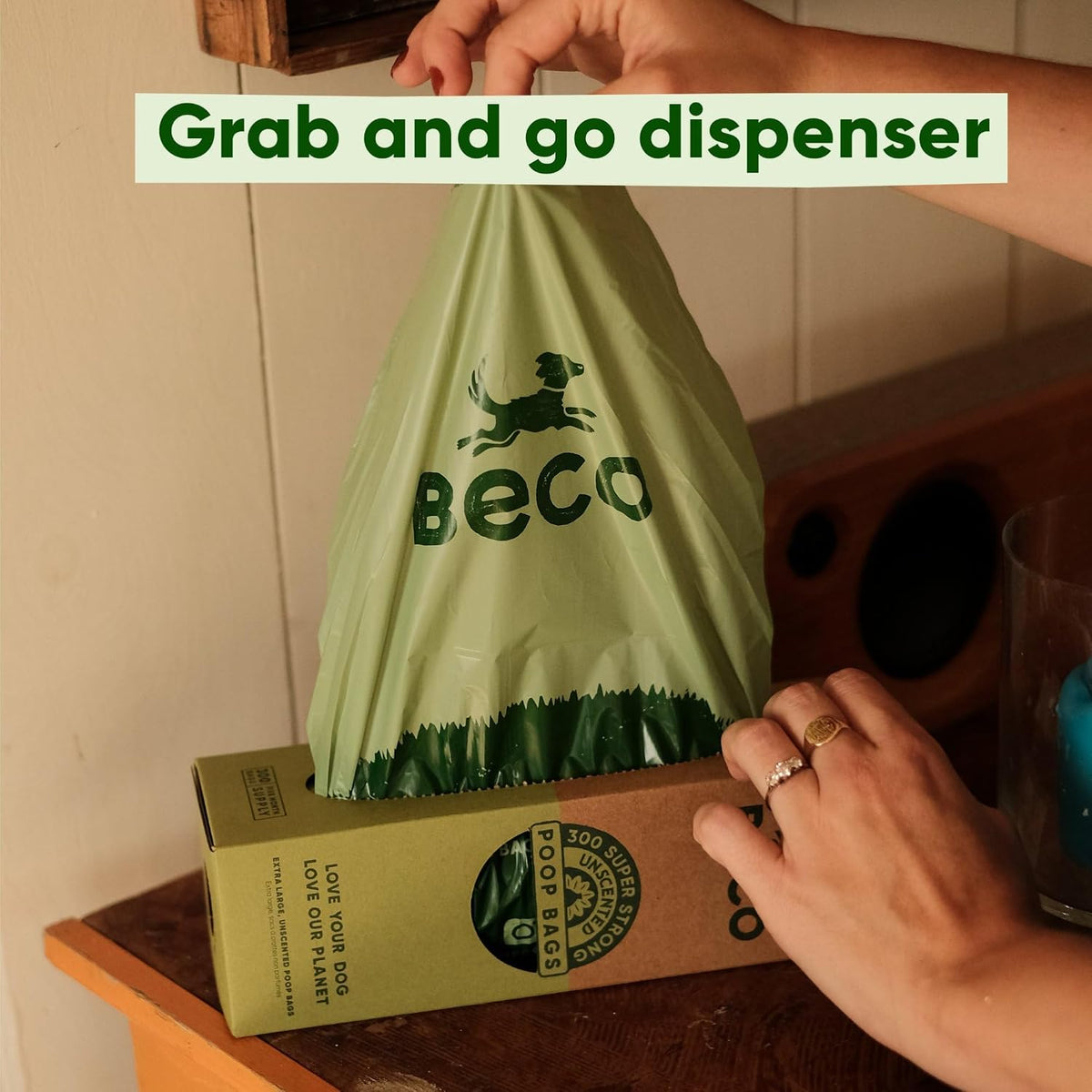 Dog Poo Bags, 94% Recycled Plastic, Unscented XL Roll, 300 Bags